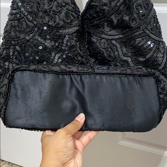 Black Handmade Hobo Bag - Picture 2 of 15